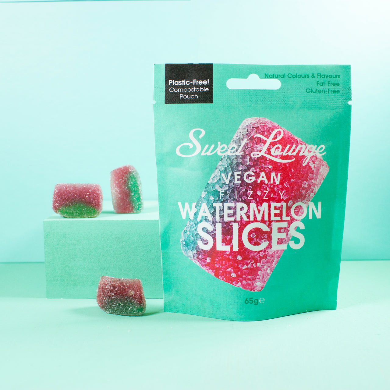 Vegan Fizzy Watermelon Slices - 65g