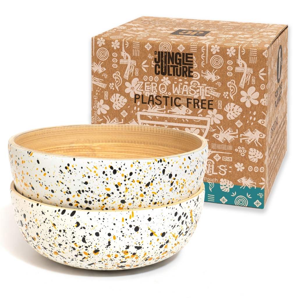 Bamboo Snack & Dip Bowls - Set of 2