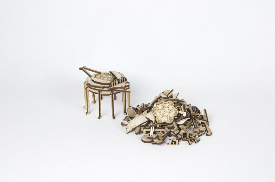 Wooden Pieces For Creative Hobby “Creachute”