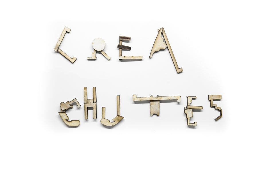Wooden Pieces For Creative Hobby “Creachute”
