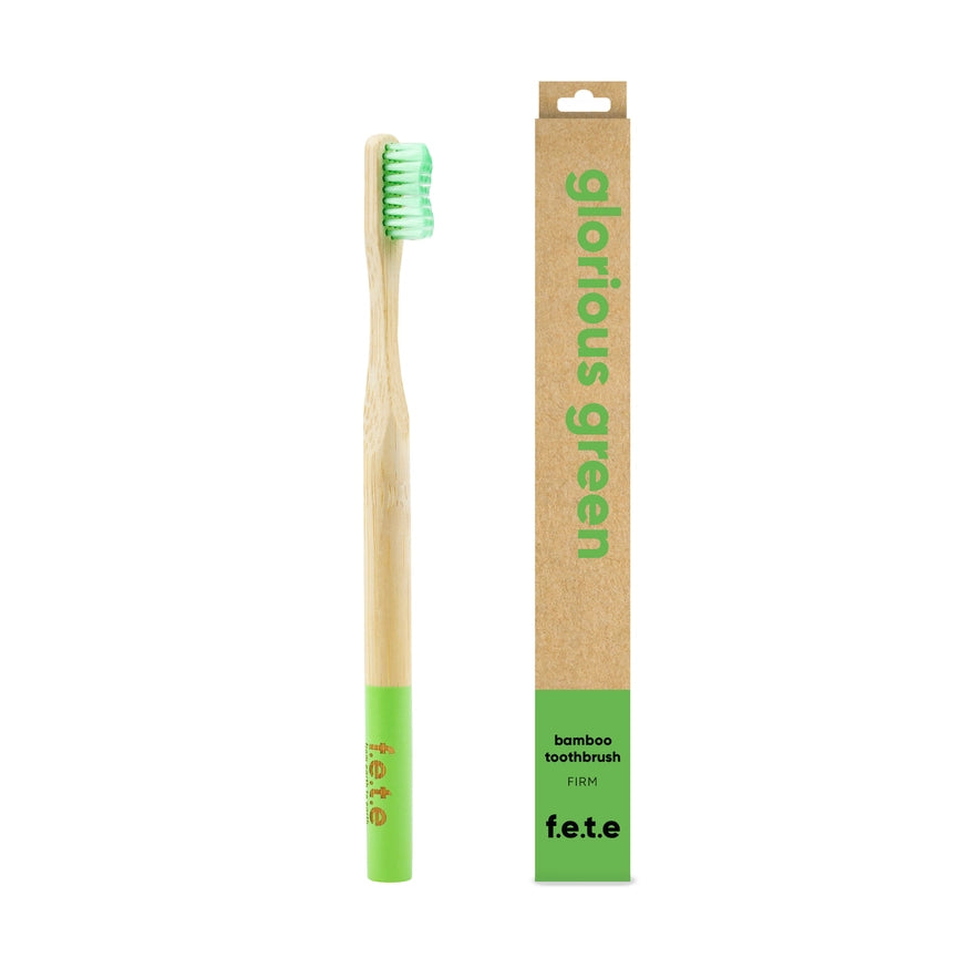 Adult's Firm Bamboo Toothbrush - Glorious Green