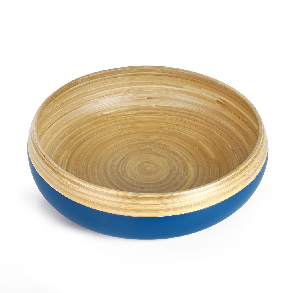 Bamboo Fruit Bowl - Blue