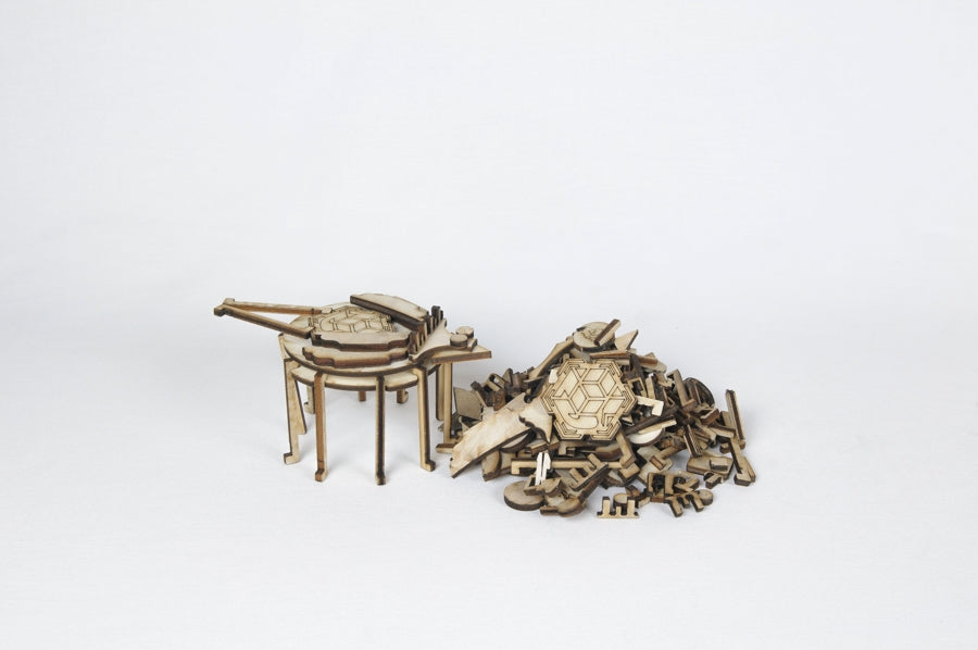 Wooden Pieces For Creative Hobby “Creachute”