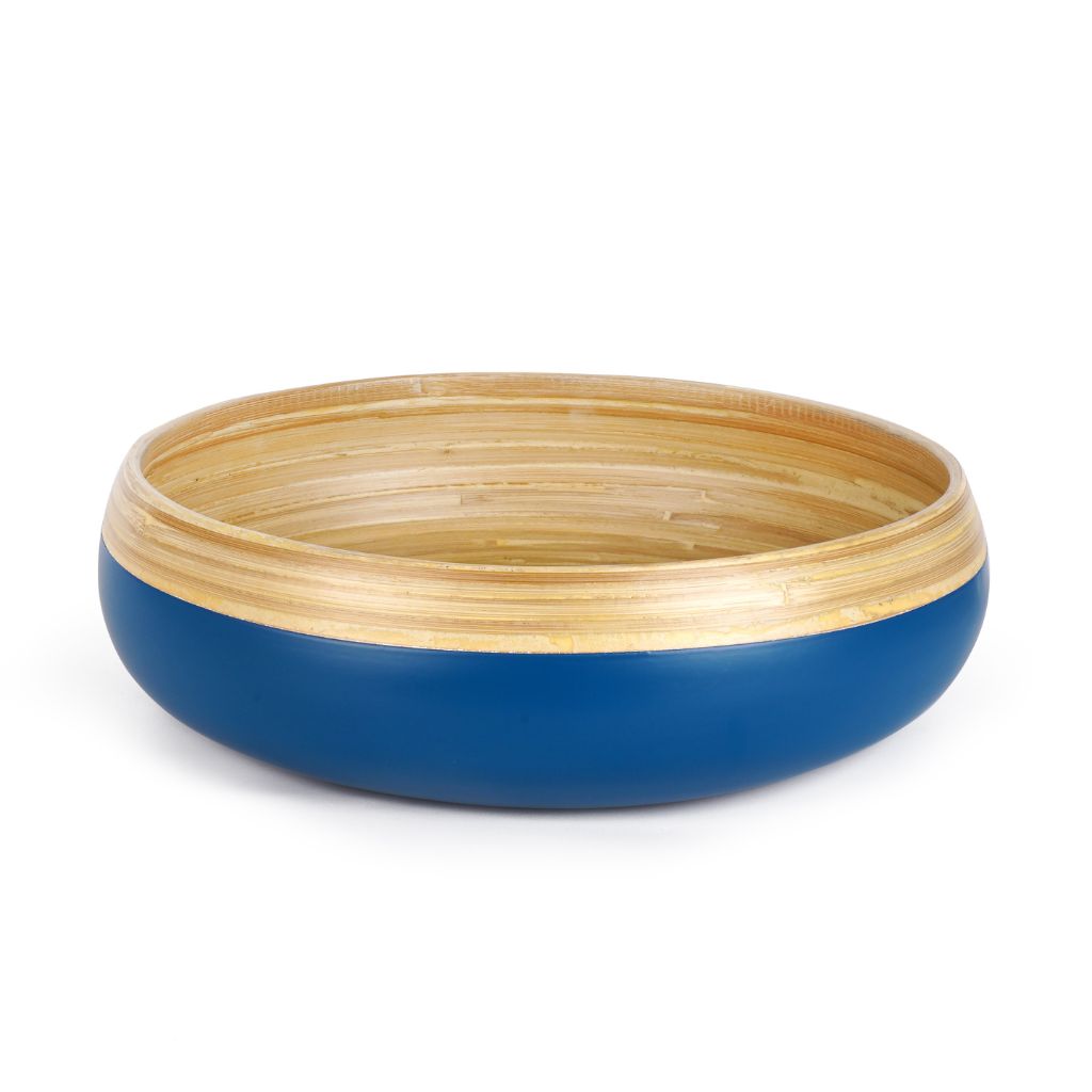 Bamboo Fruit Bowl - Blue