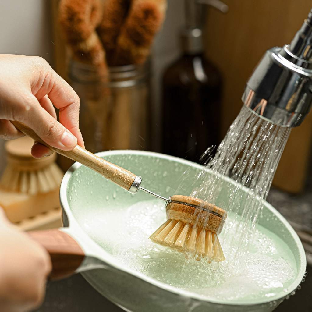 Reusable Bamboo Dish Brush - Tree of Life