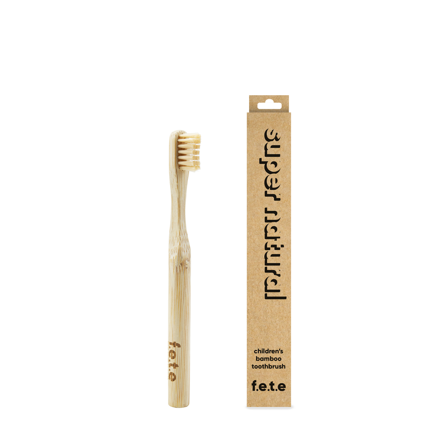 Children's Soft Bamboo Toothbrush - Super Natural - hiraethcynefin