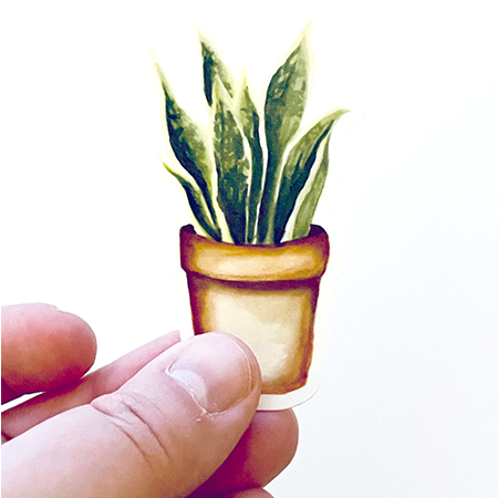 Snake Plant Botanical Sticker
