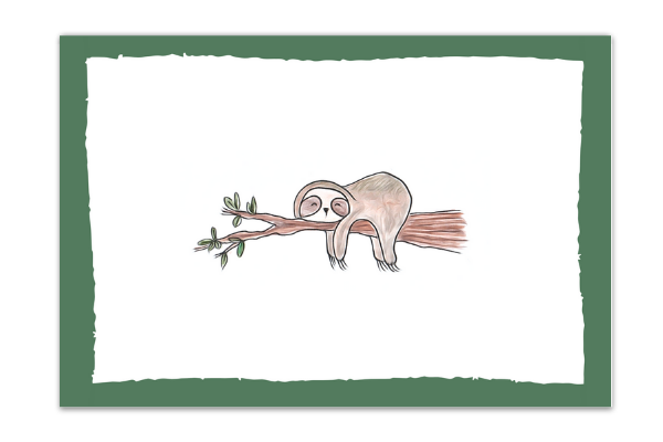 Sloth - Postcard