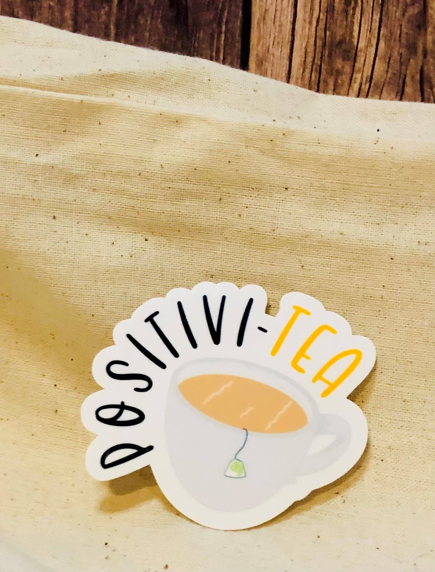 Cat & Bug Designs - Positivi-Tea Stickers - hiraethcynefin