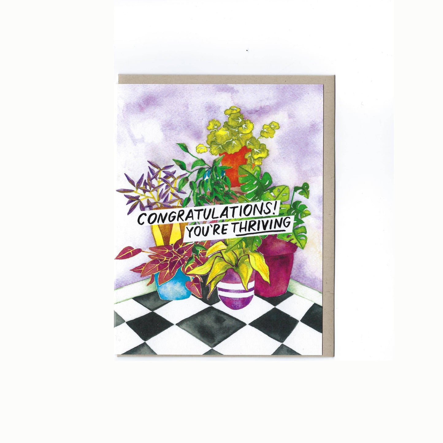 Katie Blanchard Art + Works - Congratulations You're Thriving - Greeting Card