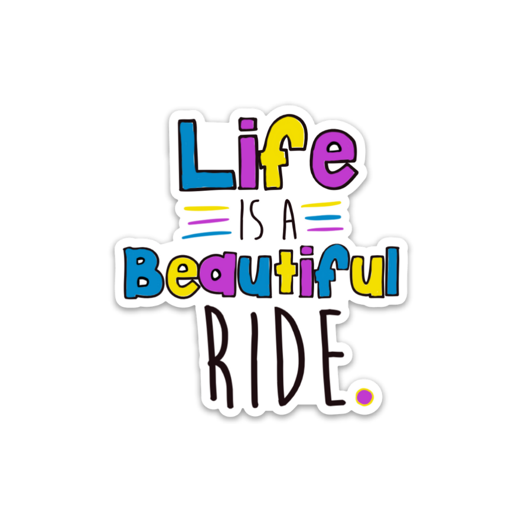 Kevin & Kaia - Life is a Beautiful Ride - Sticker