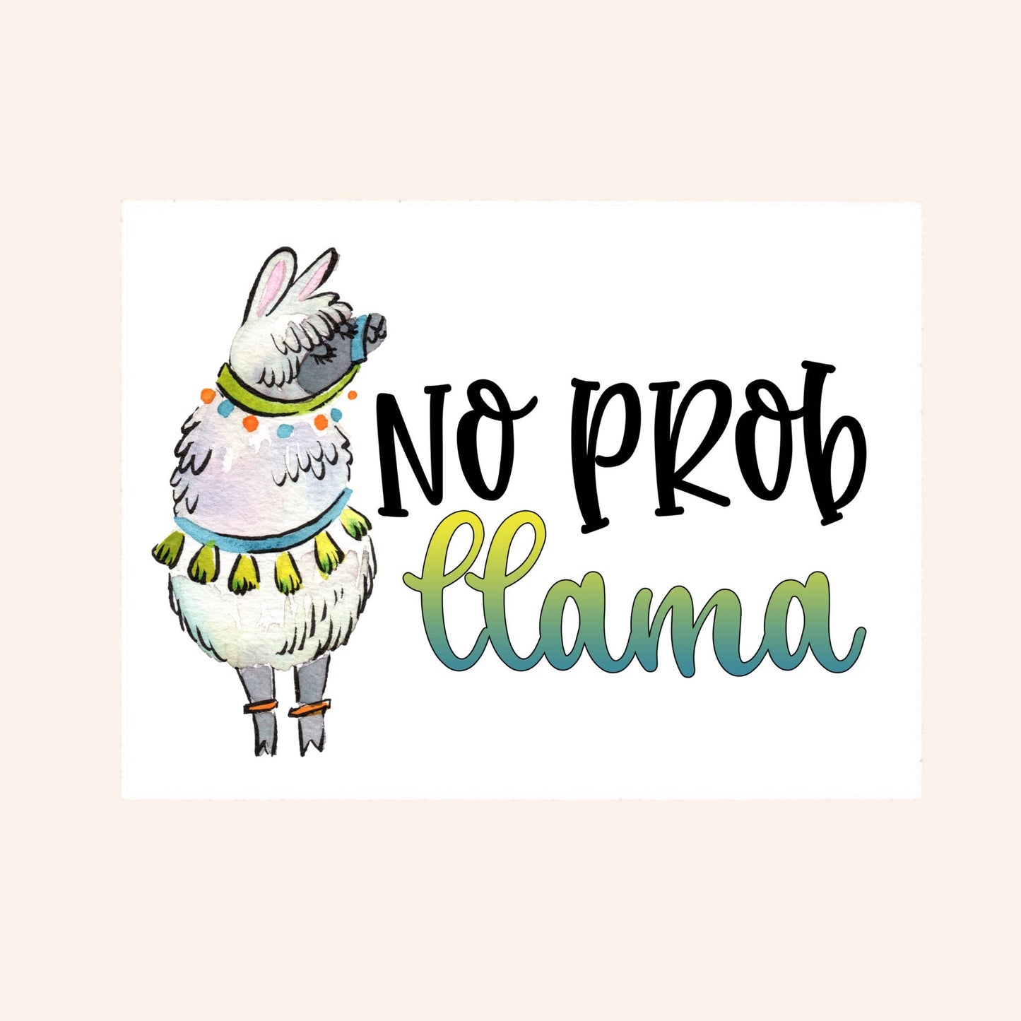No Prob Llama Sticker