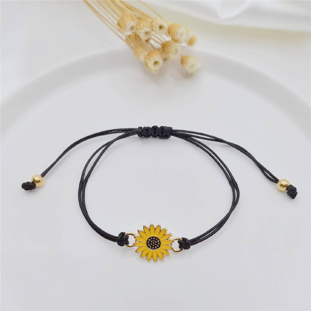 Dainty Sunflower Bracelet
