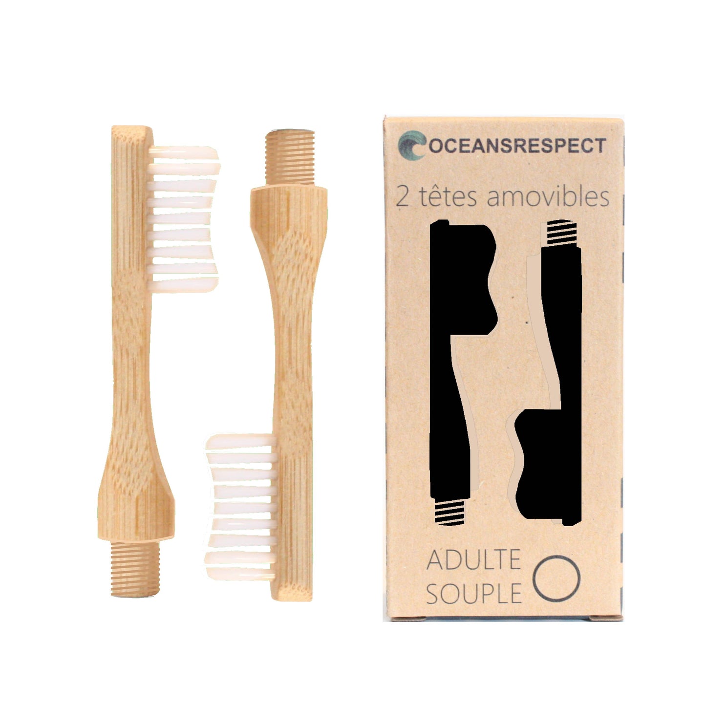 Oceansrespect - Set of 2 Interchangeable Heads - Adult - Soft