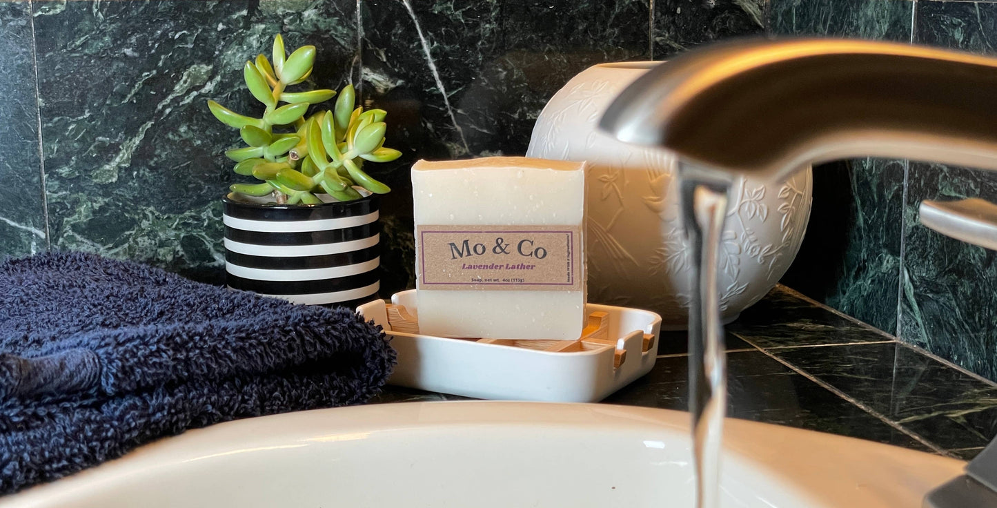 Mo & Co Soaps - Handmade Lavender Soap - 4.75oz