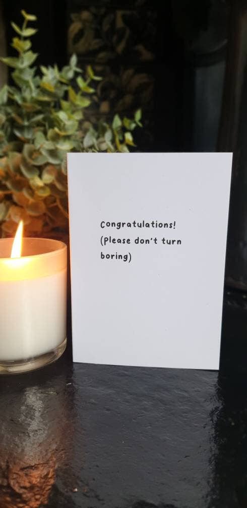 Cups Full of Zeros - Please don't turn boring new baby card - hiraethcynefin