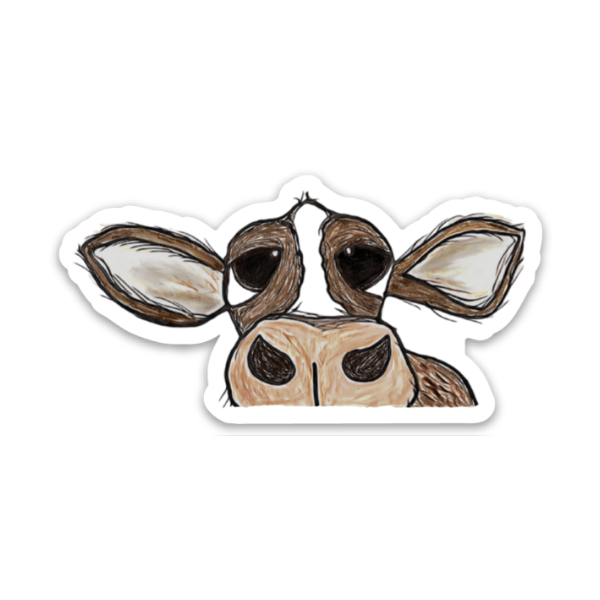 Kevin & Kaia - Brown Cow - Sticker