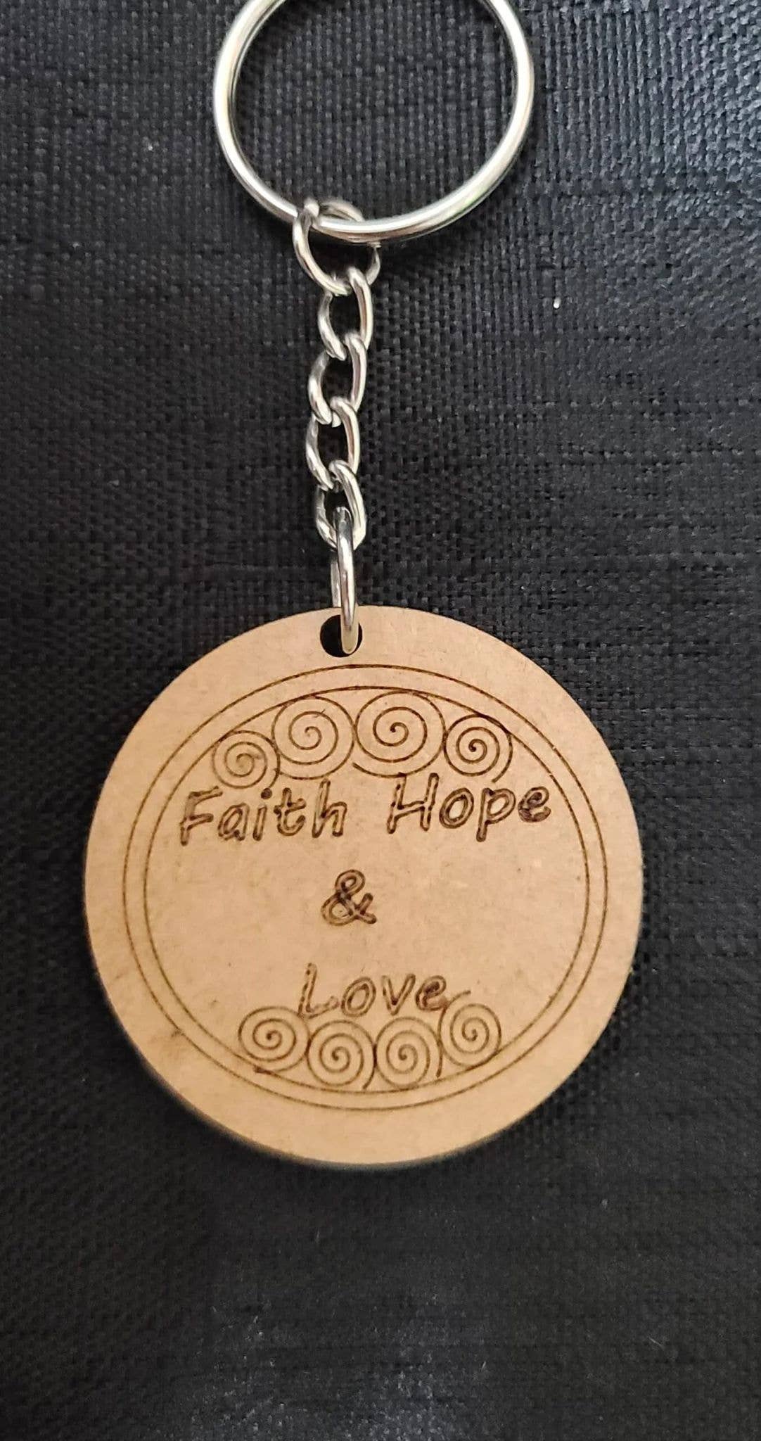 Faith Hope & Love Keychain