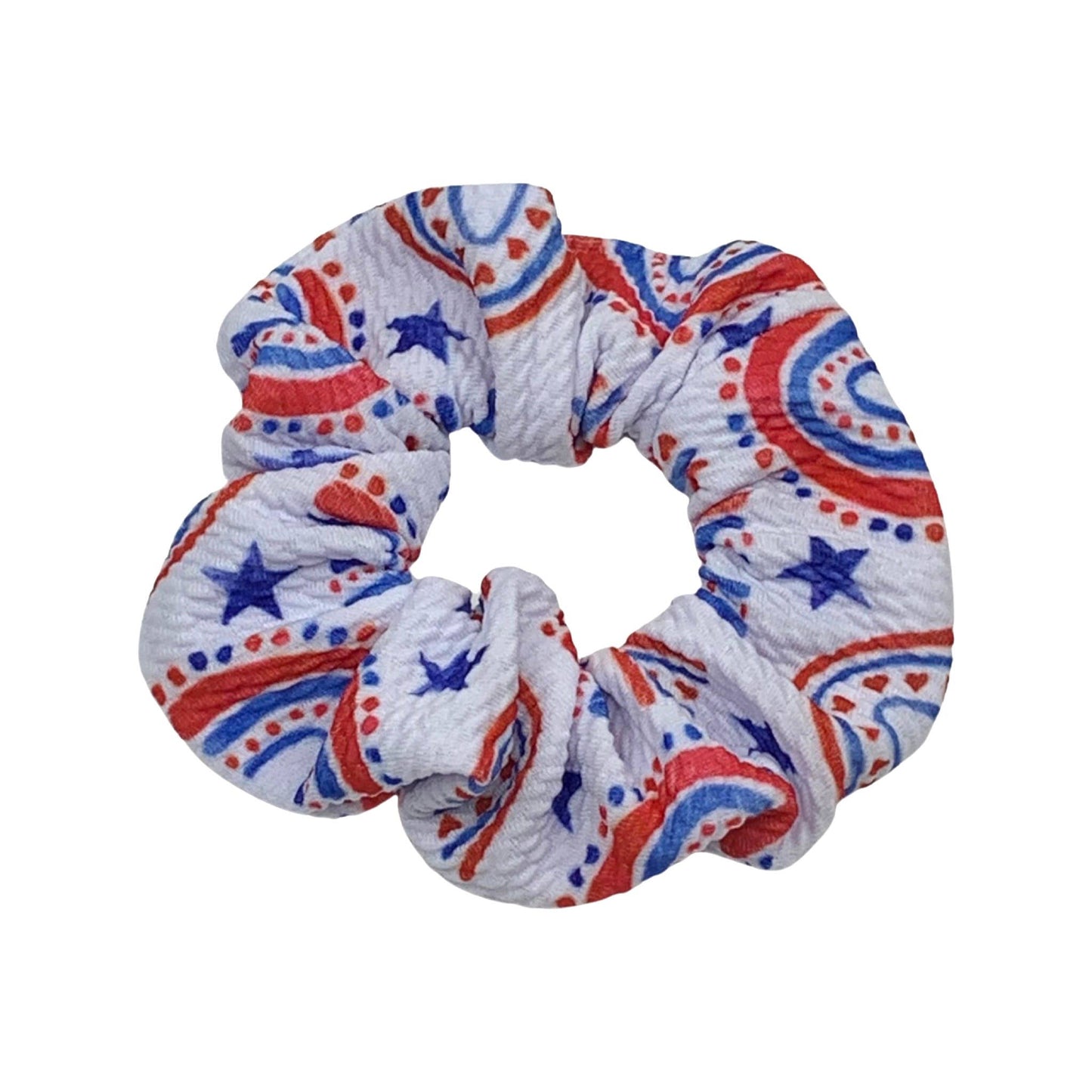 American Rainbow Print Hair Scrunchie - hiraethcynefin