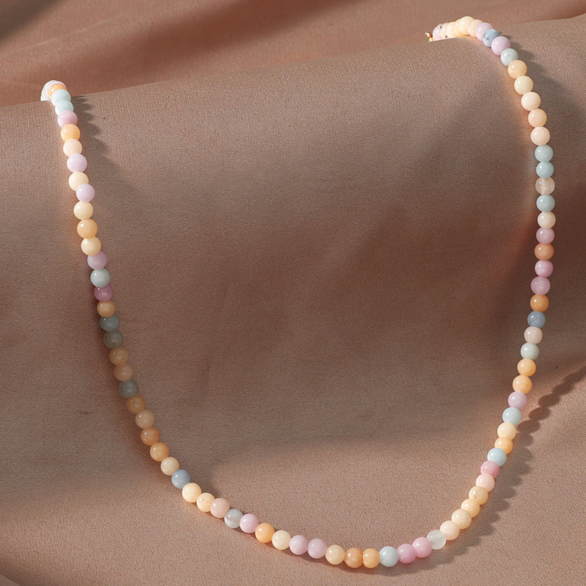 Soft Pastel Beaded Necklace