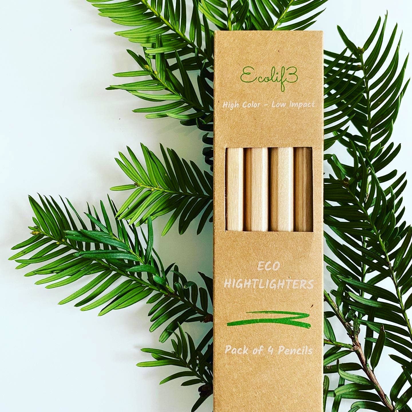 Eco Highlighter Pencil Set of 4 - hiraethcynefin