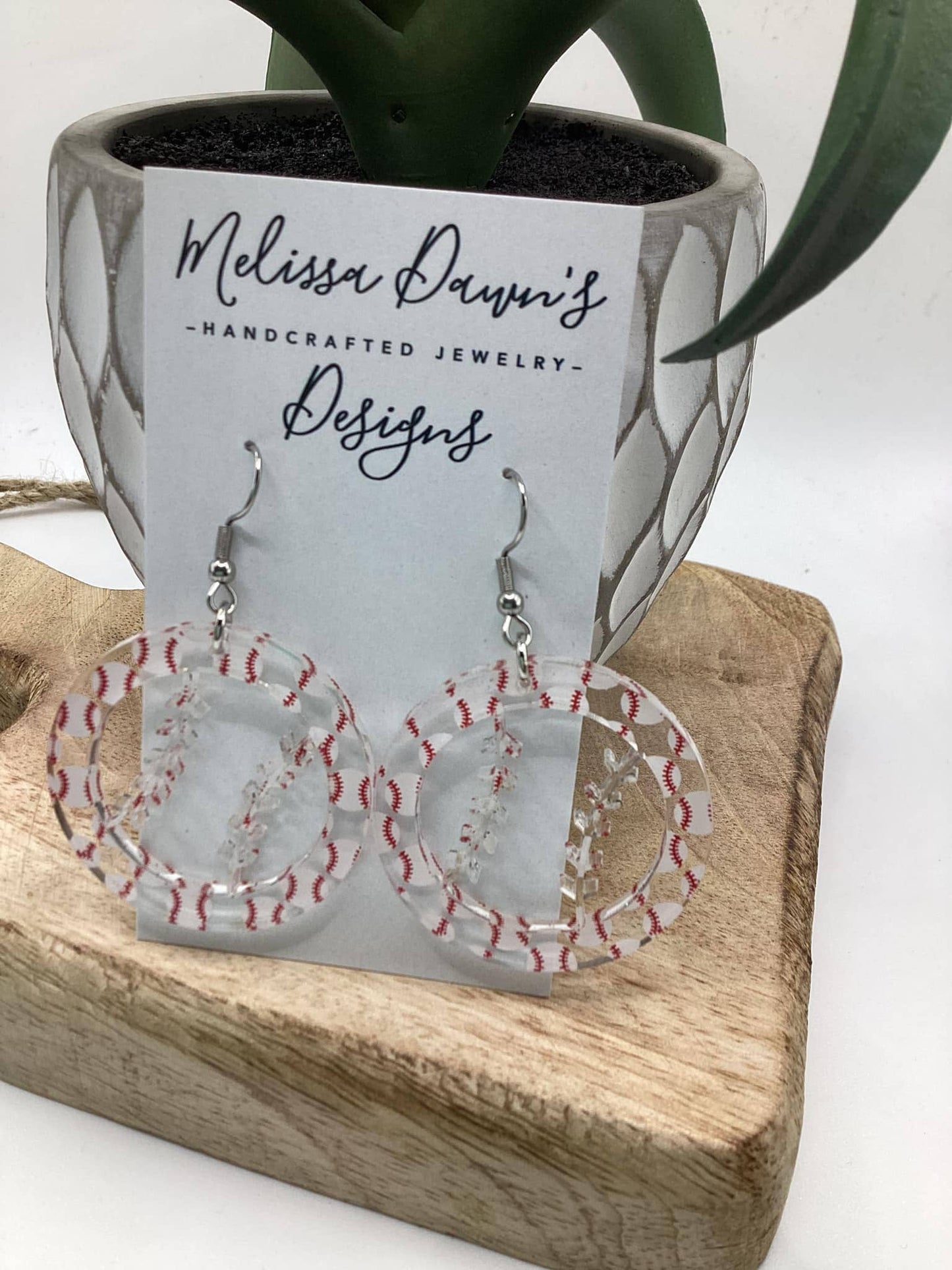 Baseball Earrings