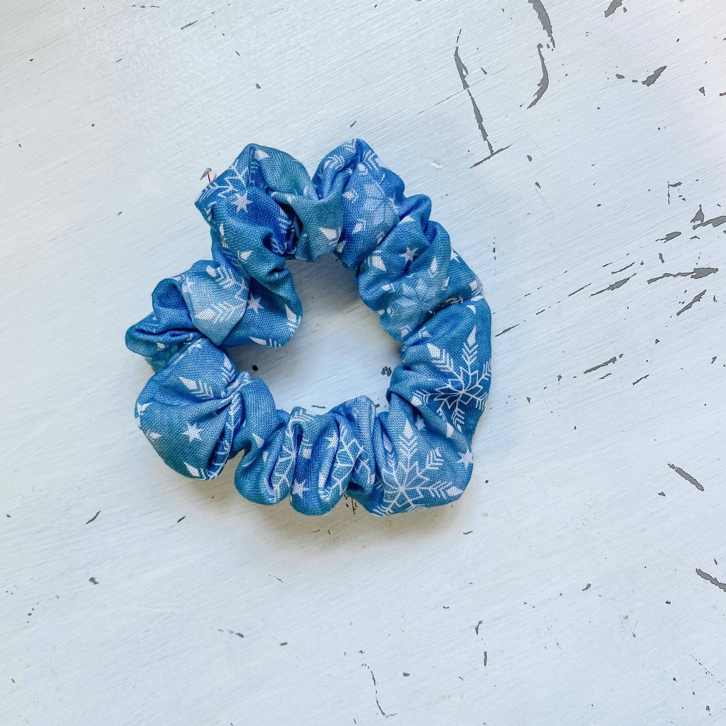 Snowflake scrunchie
