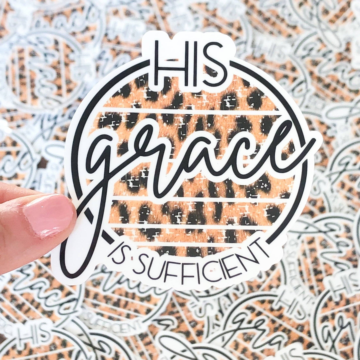 MORRIS MADE - His Grace is Sufficient Vinyl Sticker