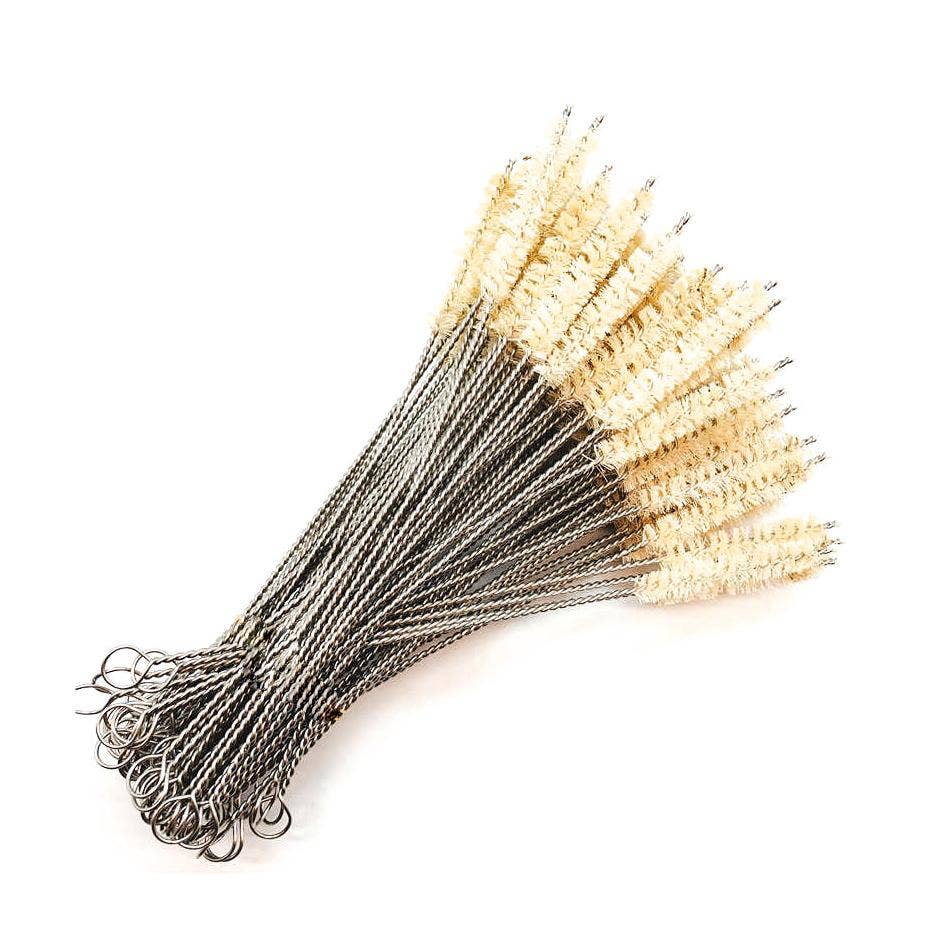 Straw Cleaning Brushes - Natural Coconut or Grass Fibre: Coconut Fibre