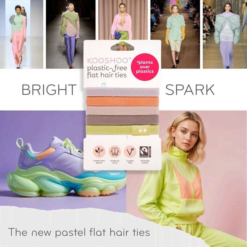 Plastic Free Hair Ties - Bright Spark