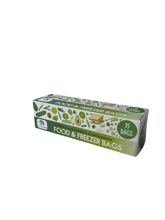 Compostable Food & Freezer Bags - 2 Litre