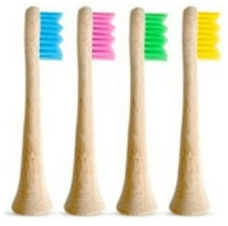 4x Electric Toothbush Bamboo Heads (Phillips)