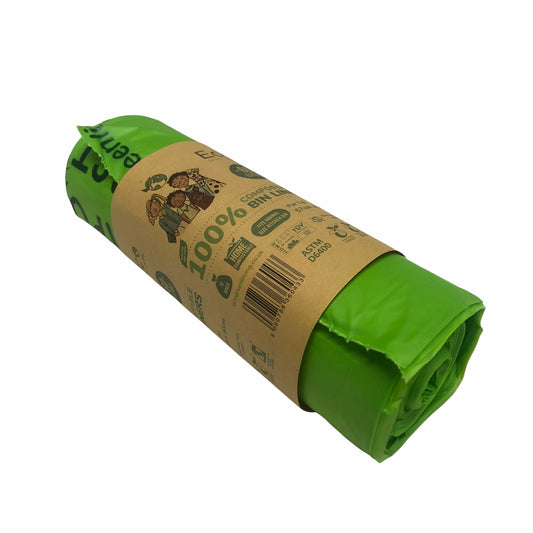 60L Compostable Waste Bags - 1 Roll