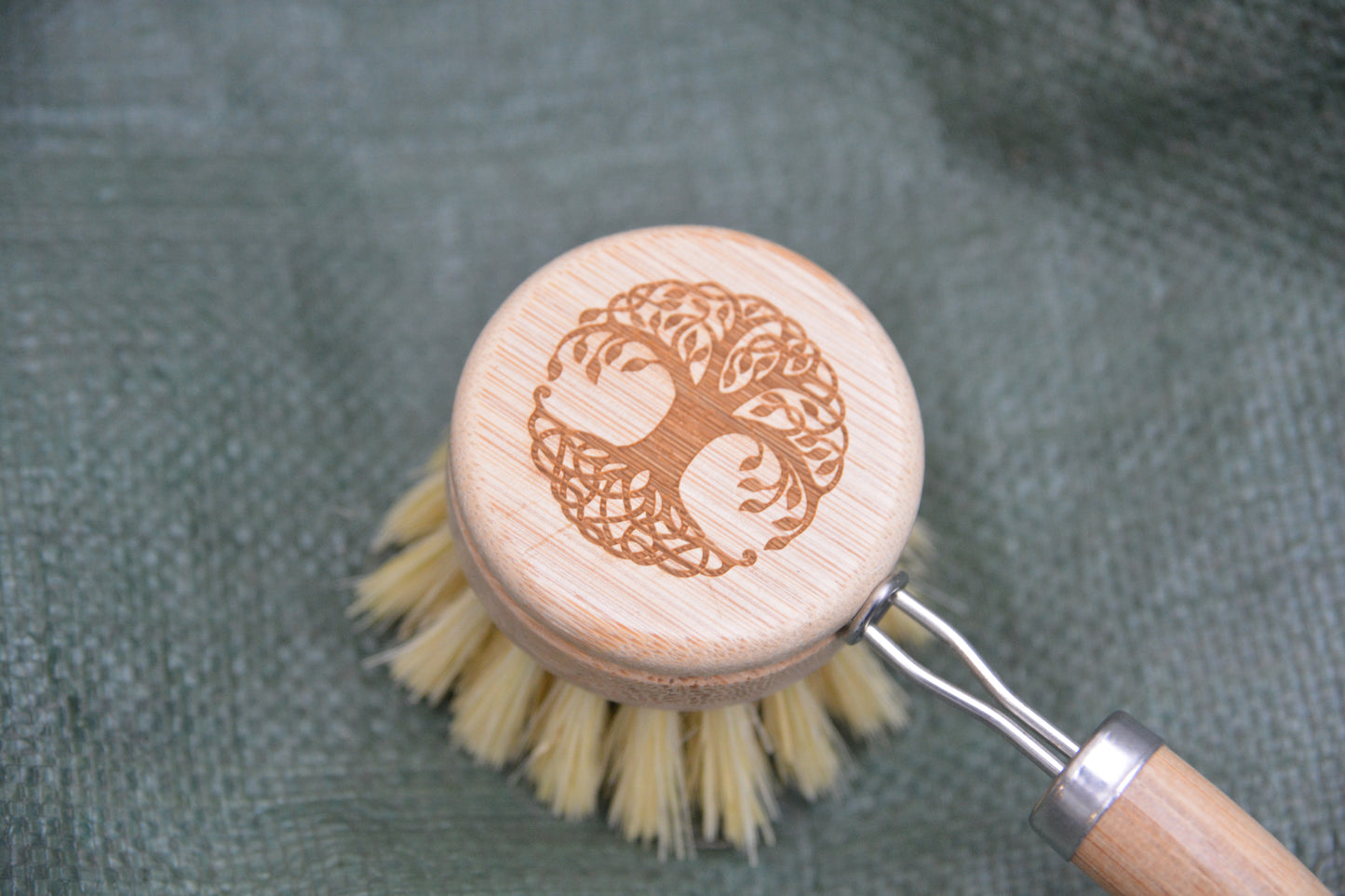 Reusable Bamboo Dish Brush - Tree of Life