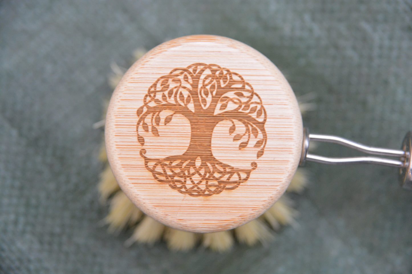 Reusable Bamboo Dish Brush - Tree of Life