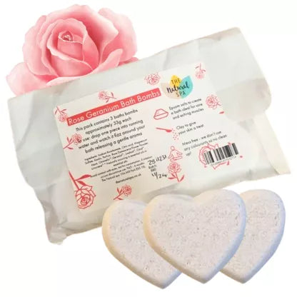 Rose Geranium Bath Bombs
