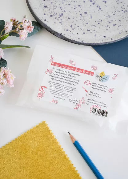 Rose Geranium Bath Bombs