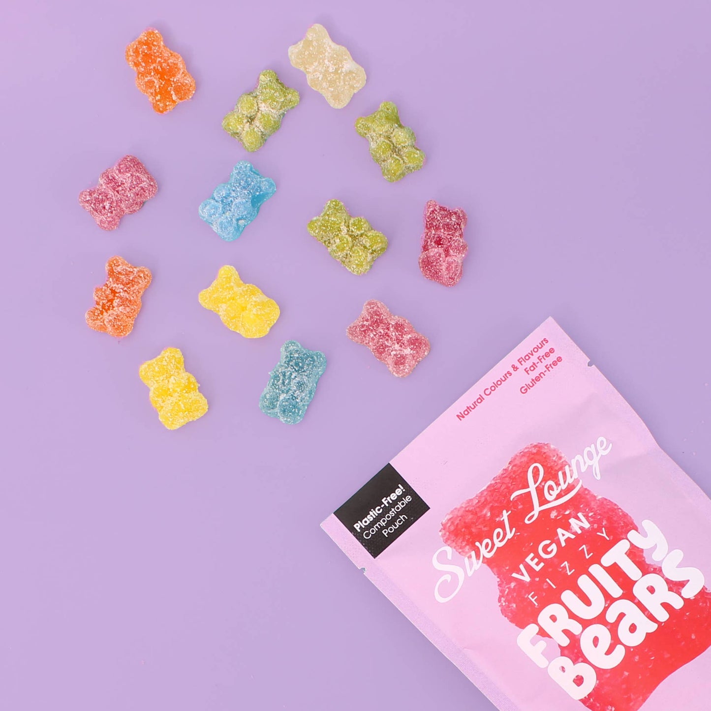 Vegan Fizzy Fruity Bears - 130g