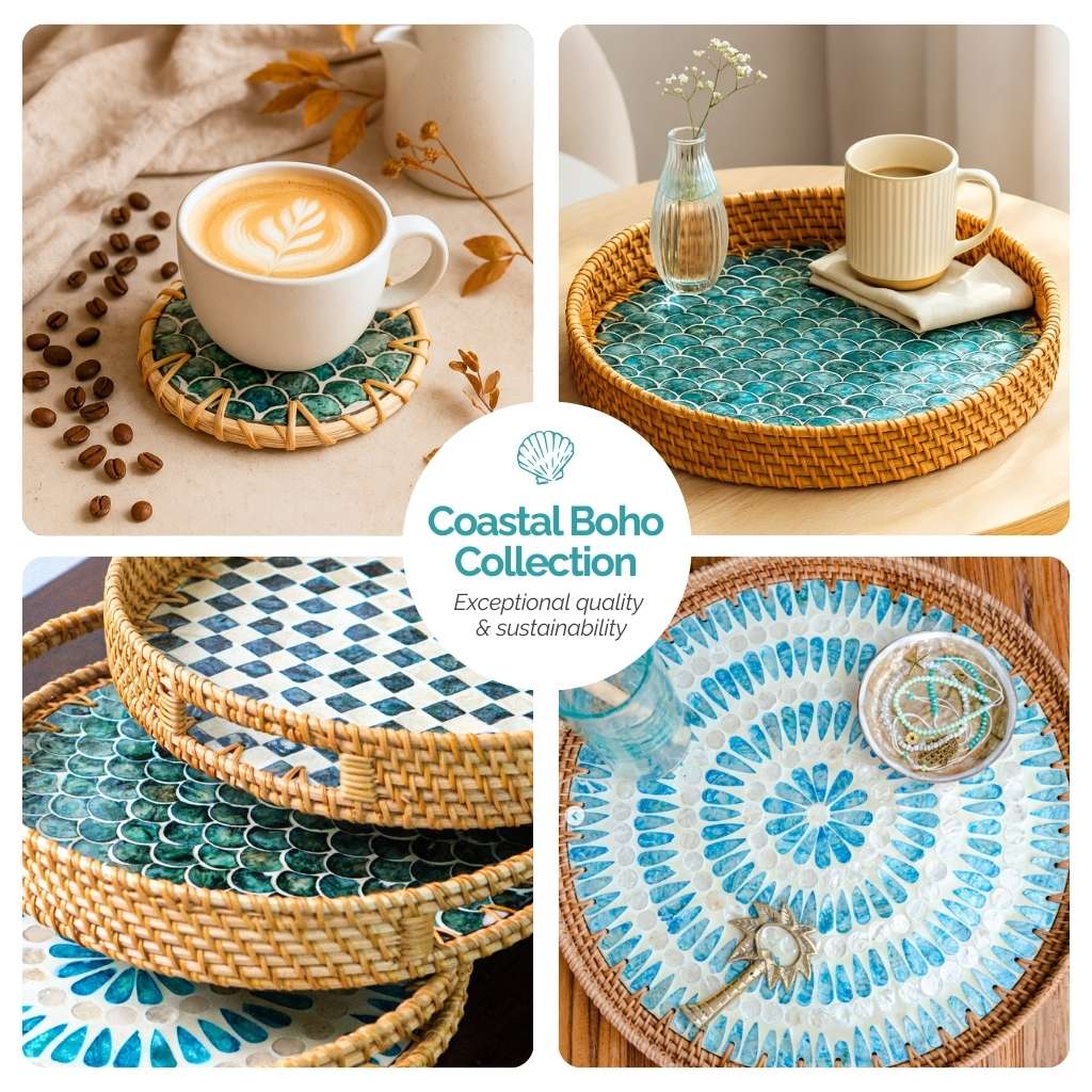 Natural Round Kitchen Coaster (Set of 6)
