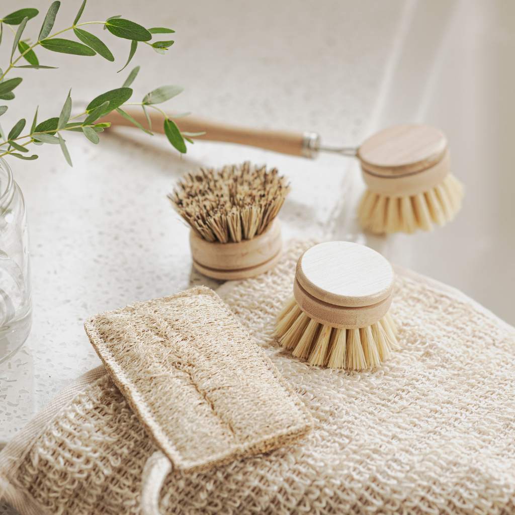 Bamboo Dish Brush Set