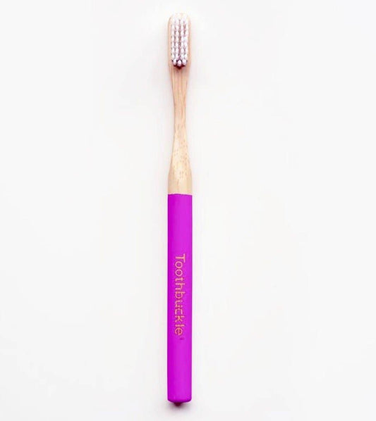 Bamboo Toothbrush - Pink - hiraethcynefin