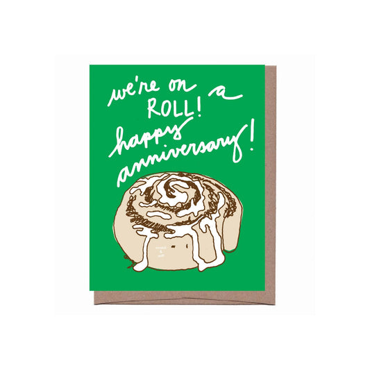 Scratch & Sniff Cinnamon Roll Anniversary Card