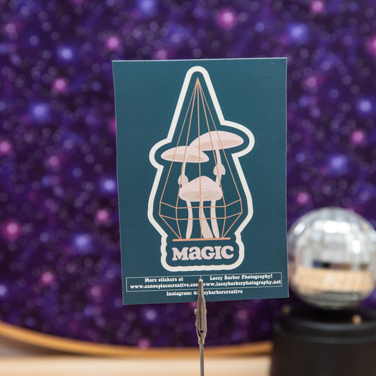 Canoe Place Creative - Magic Mushroom Sticker for Water Bottle/Laptop - hiraethcynefin