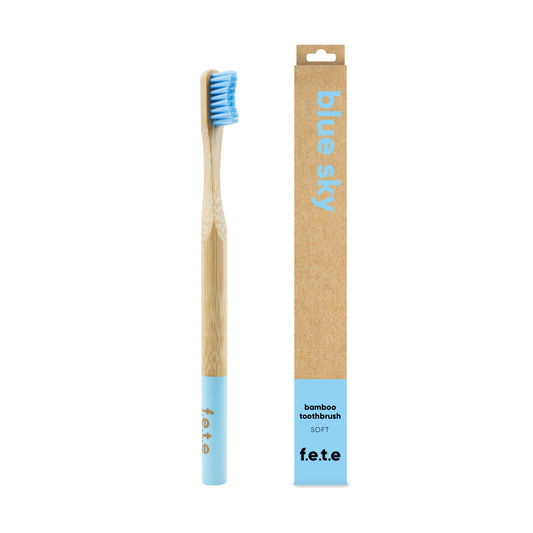 Adult's Soft Bamboo Toothbrush - Blue Sky