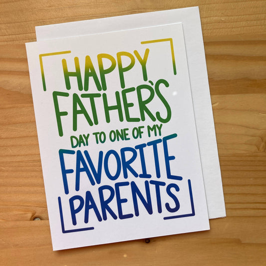 Favourite Parent Father's Day Card