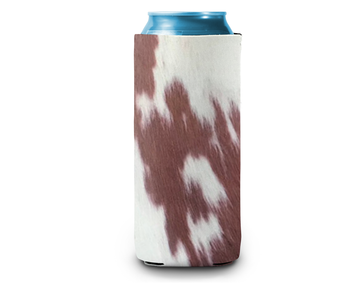 Cow Print Slim Can Cooler