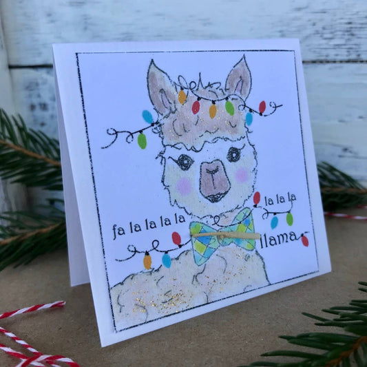 Llama Fa La La Gift Enclosure Card