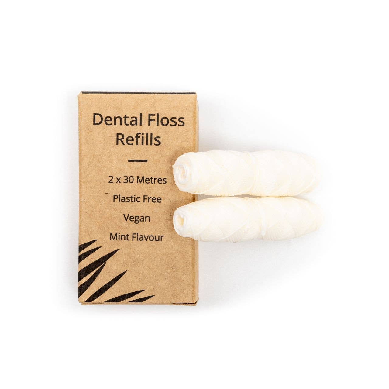 Corn Starch Dental Floss Refills - Mint - hiraethcynefin