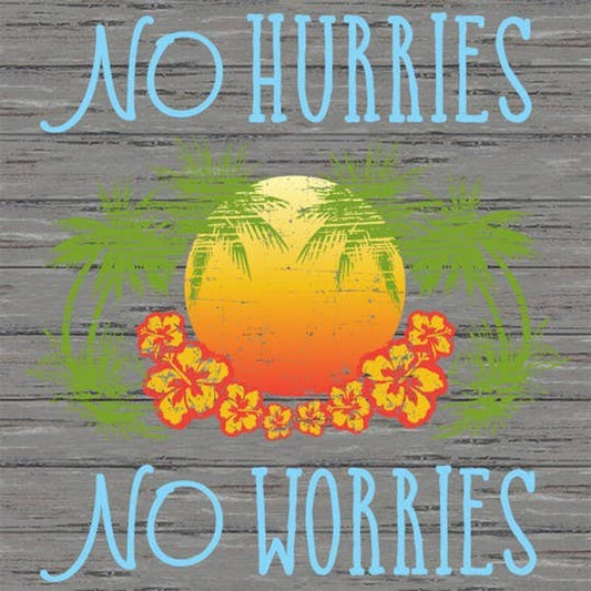 Sweet Bird & Co - No Hurries No Worries Recycled Polystyrene Outdoor Wall Art