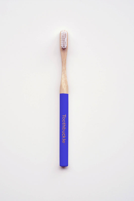 Bamboo Toothbrush - Blue - hiraethcynefin